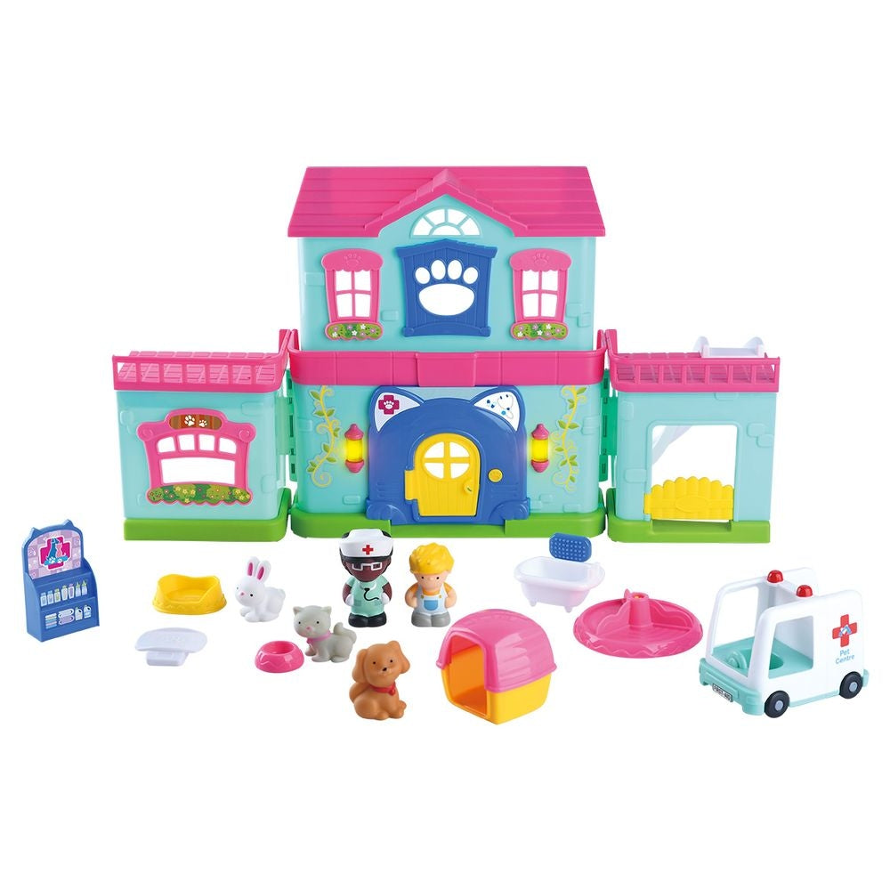 PLAY GO ANIMAL COMPLEX CLINIC B/O-16 PCS