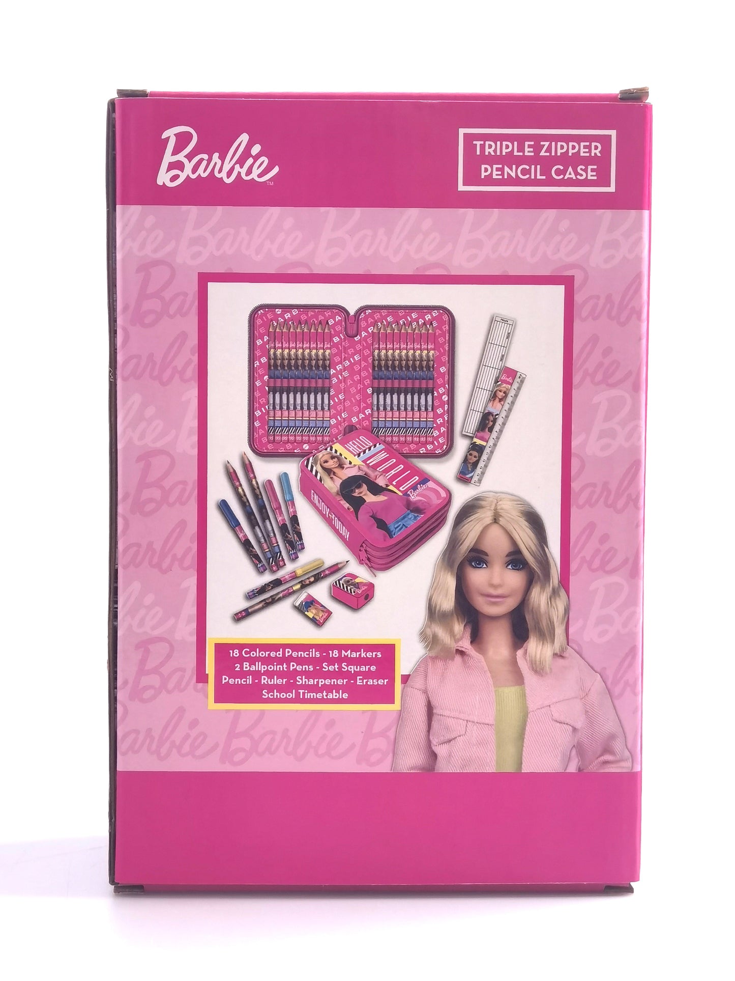 Barbie 3 Zippers Pencil Case