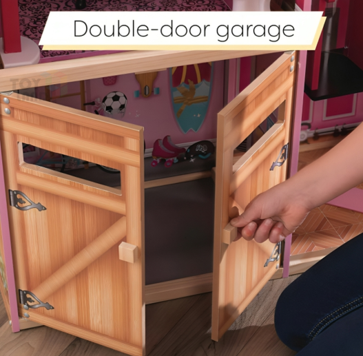Deluxe 3-Story Wooden Dollhouse