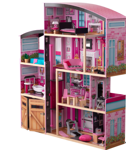 Deluxe 3-Story Wooden Dollhouse
