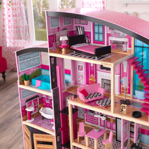 Deluxe 3-Story Wooden Dollhouse