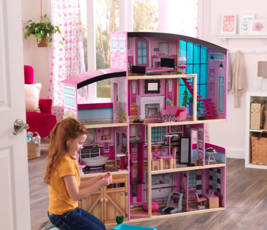 Deluxe 3-Story Wooden Dollhouse