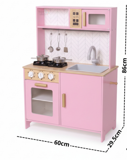 Modern Wooden Play Kitchen