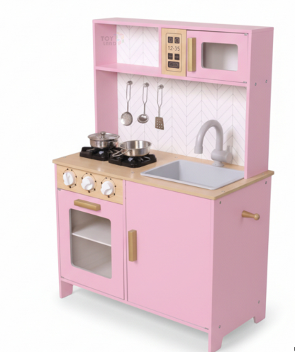 Modern Wooden Play Kitchen