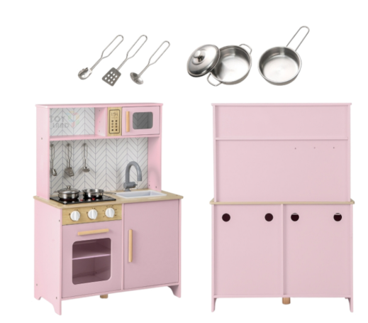 Modern Wooden Play Kitchen