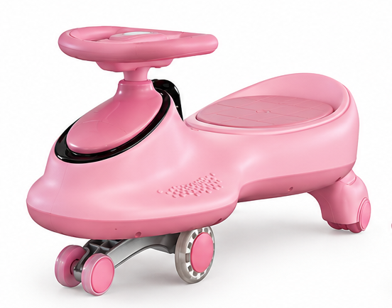 First Step Kids Wiggle Ride-On Swing Car - Pink