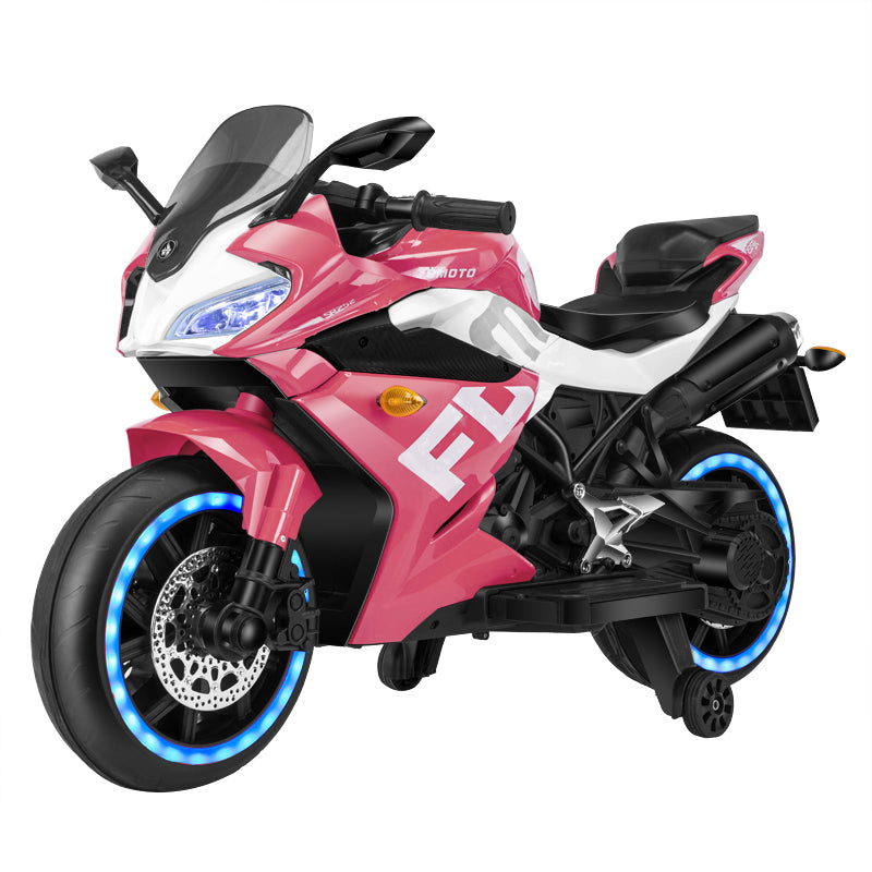 (HK 1800)12V battery Leather seat Foam wheel - Pink