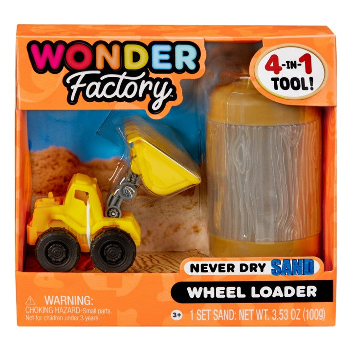 Wonder Factory Never Dry Sand Construction Trucks asstd (PDQ)