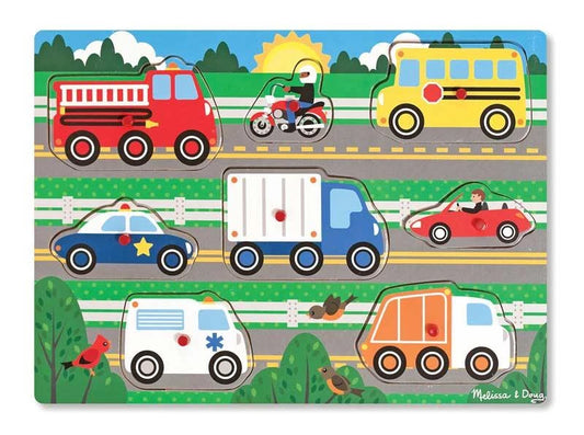 Vehicles Peg Puzzle