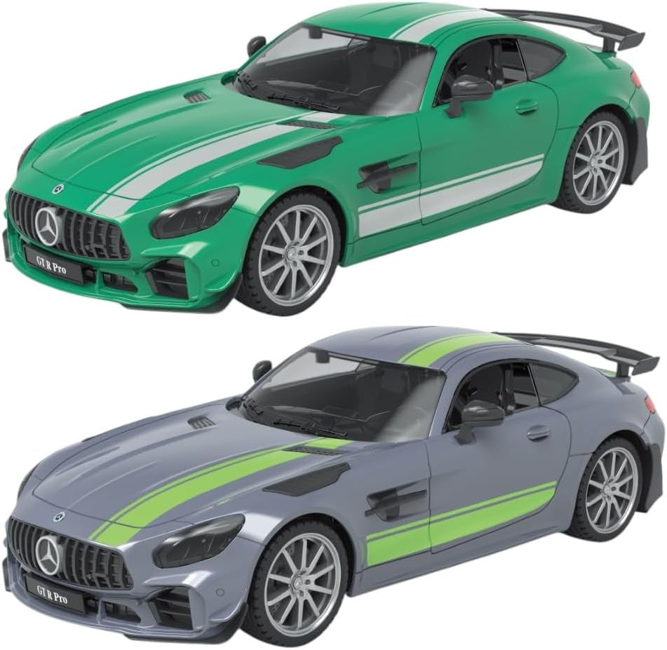 سيارة مرسيدس AMG RC بمقياس 1:16 – إثارة القيادة الحقيقية – رمادي وأخضر