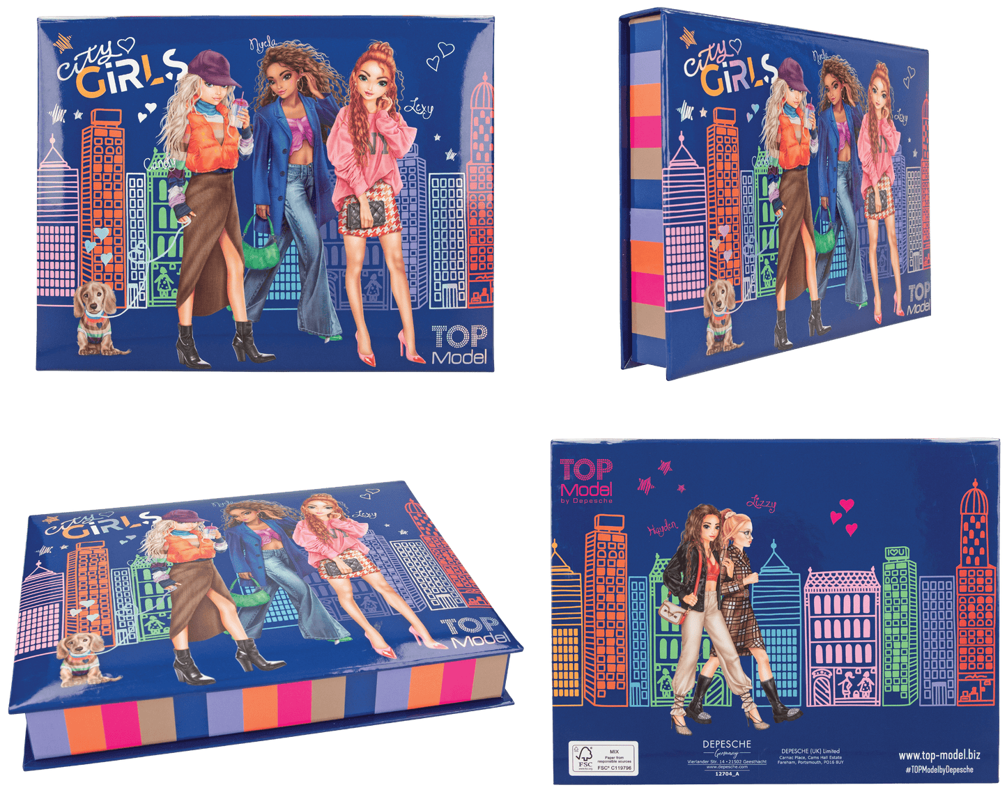 صندوق قرطاسية TOPModel City Girls – تنظيم وأناقة على مكتبك