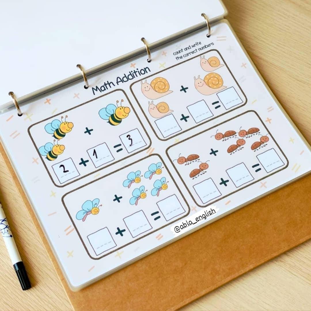 Math Busy Book 4+