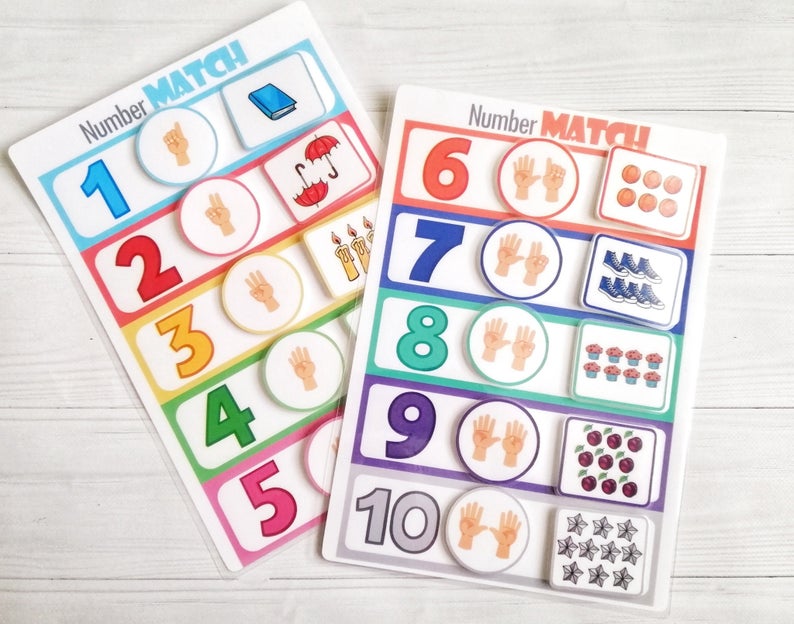 Number Match Fun Bag 2+