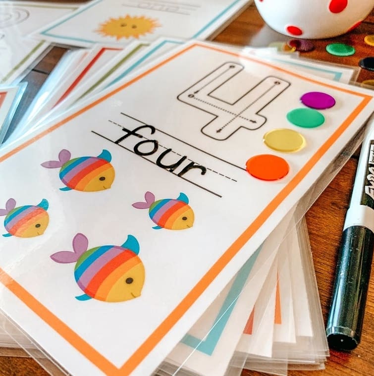 Number Trace Fun Bag 2+