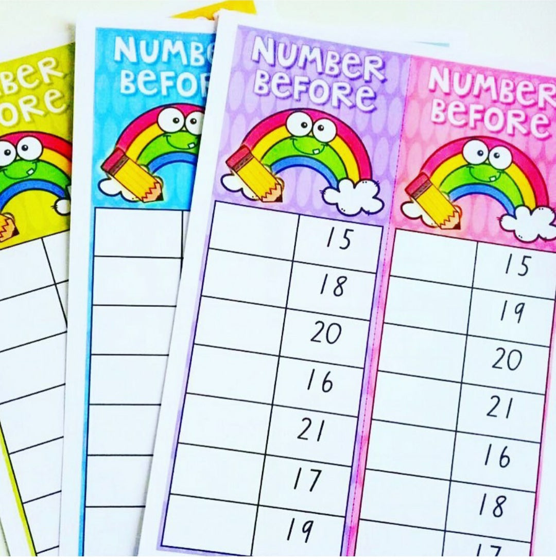 Number Before And After Pack 3+
