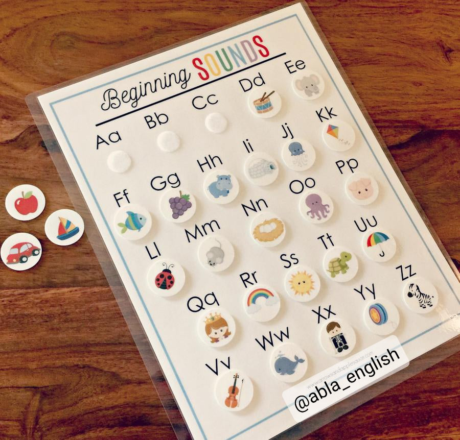 English Alphabet Beginning Sounds Activities