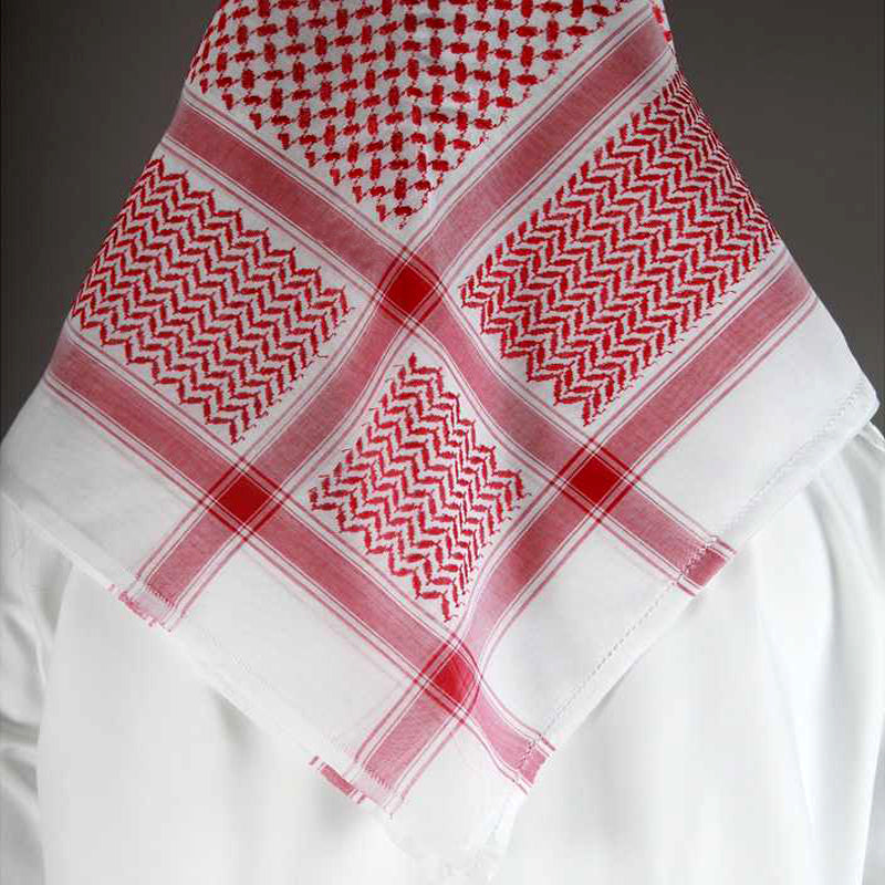 Red Shemagh Malaki For Boys - Size 44Inch - 8 Years