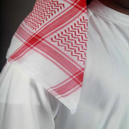 Red Shemagh Malaki For Boys - Size 44Inch - 8 Years