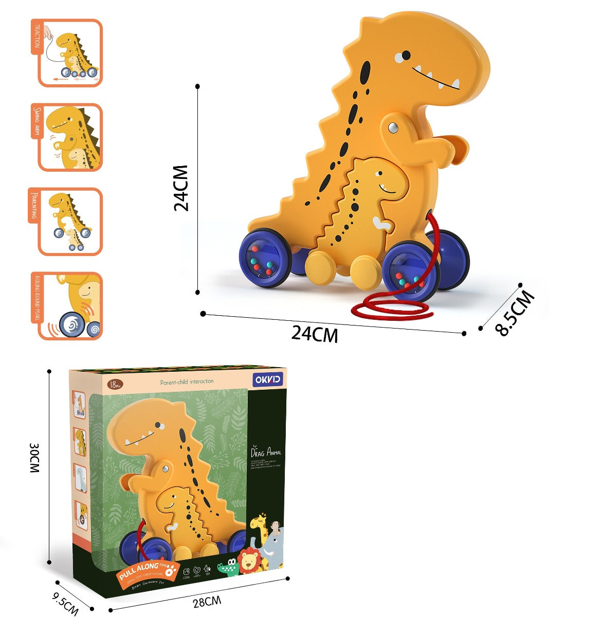 Pull Line Tyrannosaurus