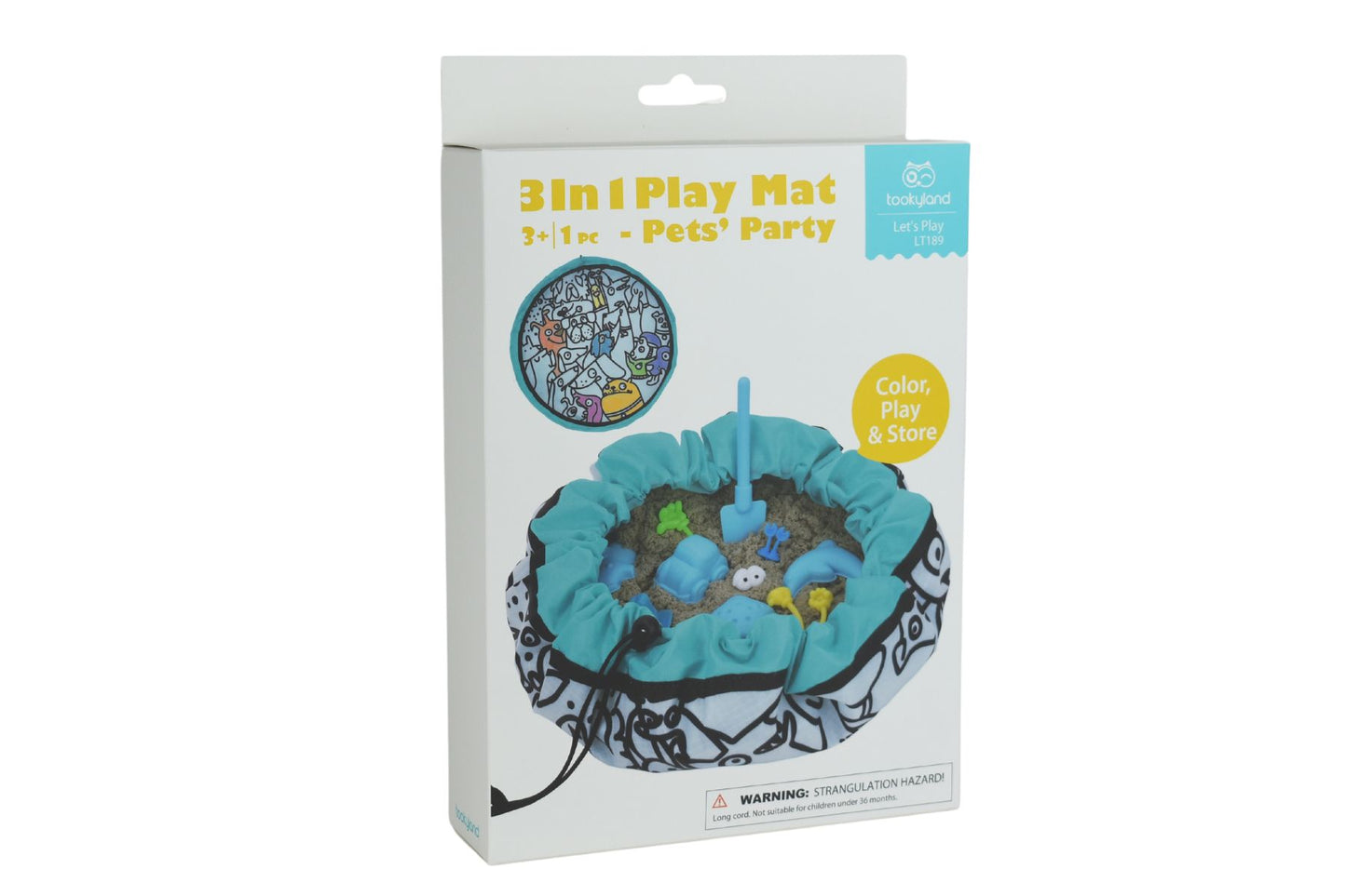 Tookyland - 3 In 1 Play Mat, Pets Party