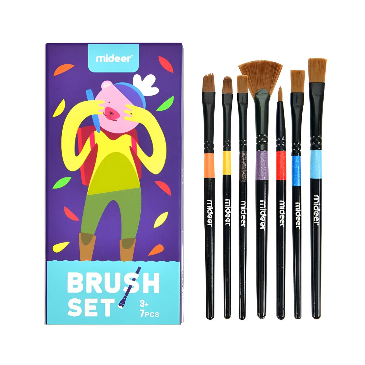 Mideer - Finger Paint Brush Set - 7 Pieces