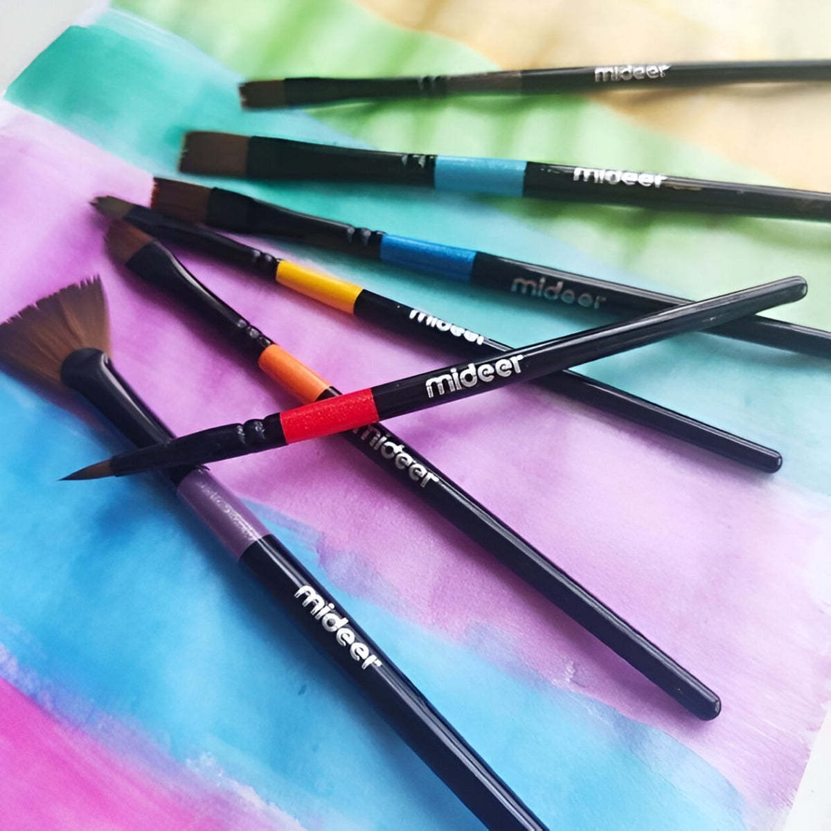 Mideer - Finger Paint Brush Set - 7 Pieces