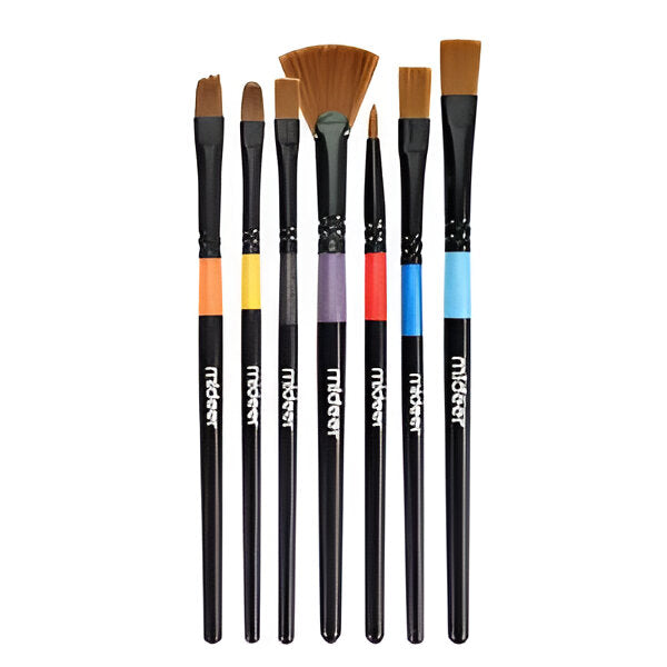 Mideer - Finger Paint Brush Set - 7 Pieces