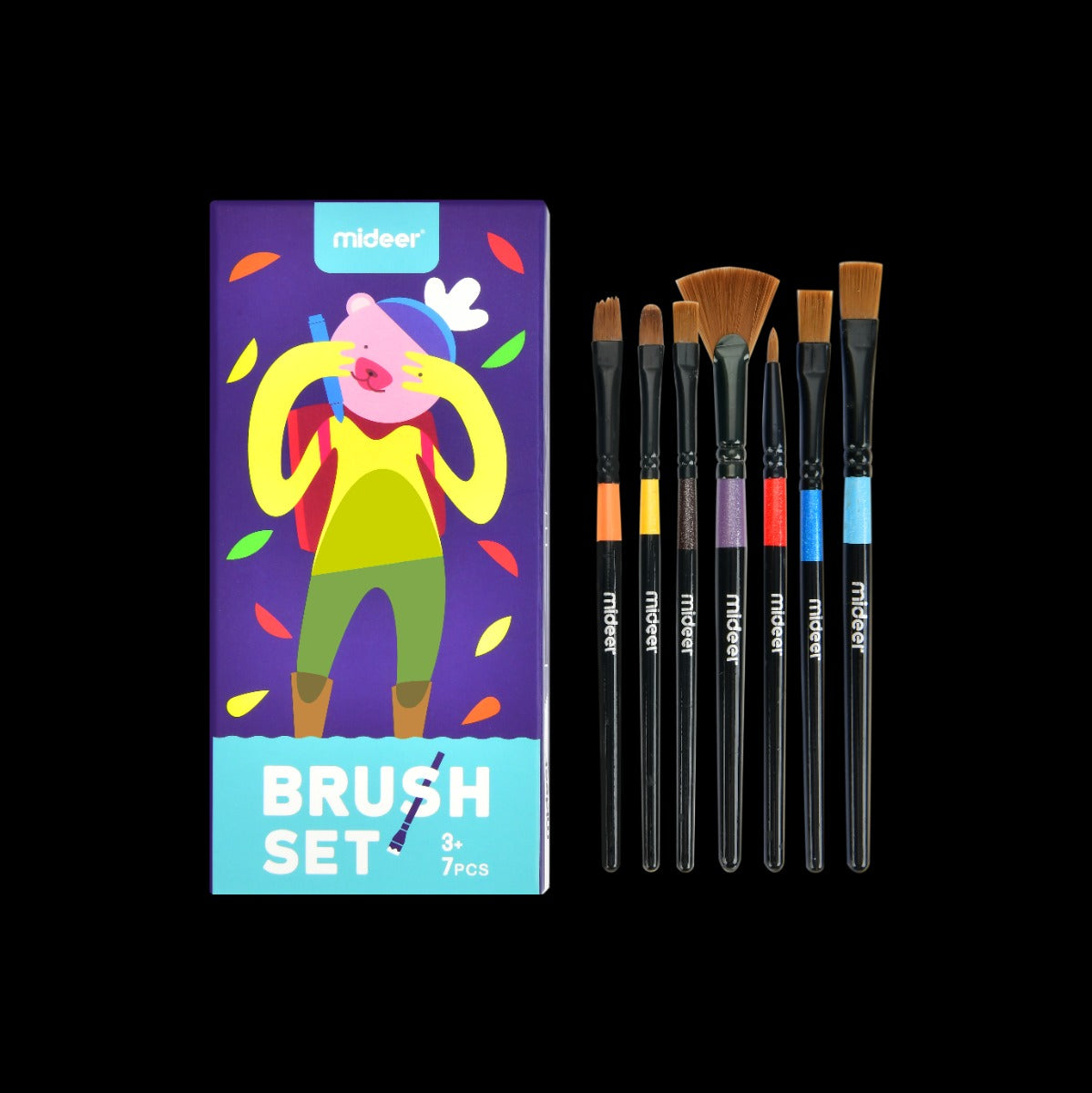 Mideer - Finger Paint Brush Set - 7 Pieces