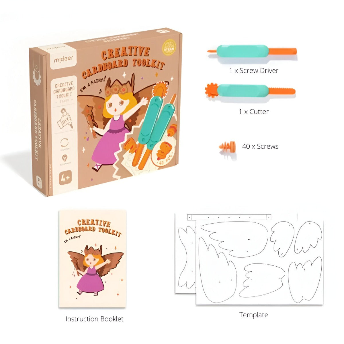 Mideer Creative Cardboard Tool Kit Fairy
