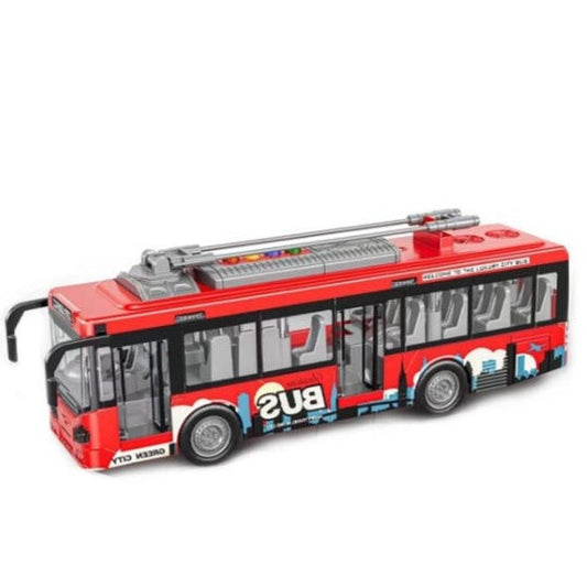 Traffic Bus For Kids - Red