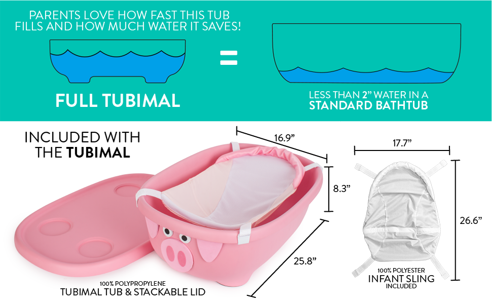 Prince Lionheart - Bathtub Tubimal With Hammock - Pink