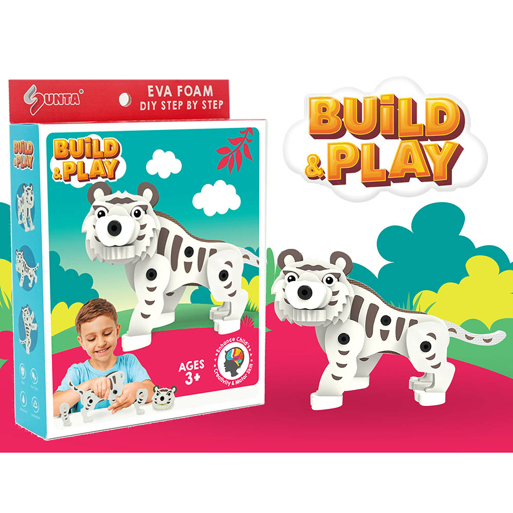Sunta - DIY Play Foam Building Toy - Tiger