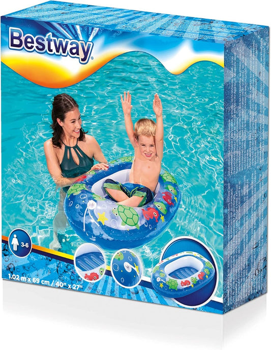 Bestway - Kiddie Raft, Blue, 1.02M X 69Cm