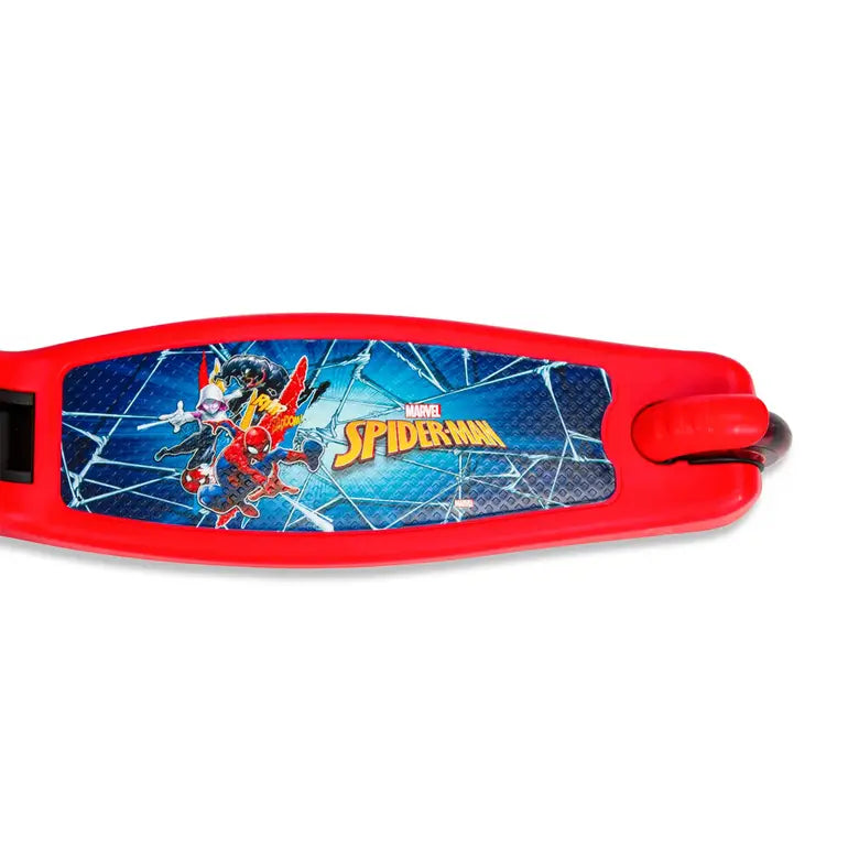SPARTAN 3-WHEEL LED FOLDING SCOOTER - SPIDERMAN