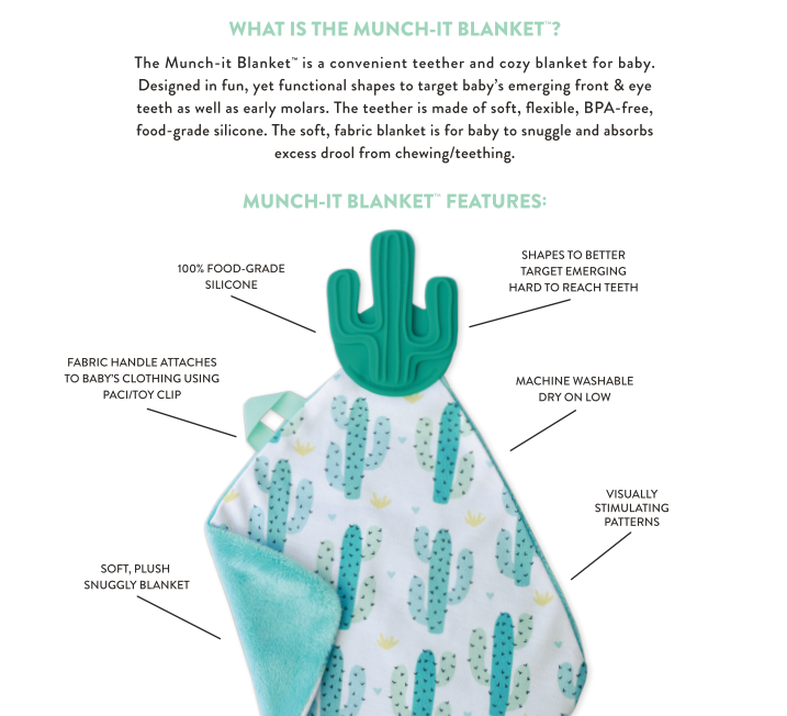 Munch-It Blanket-Cacti Cutie Pie