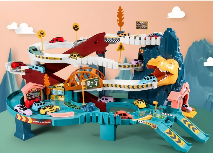 Dinosaur Winding Road Rail Car