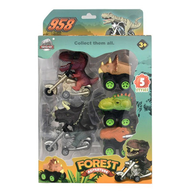 5 Vehicles Dinosaur Adventure Asst-Forest Adventure