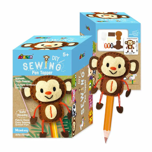SEWING PEN TOPPER - MONKEY