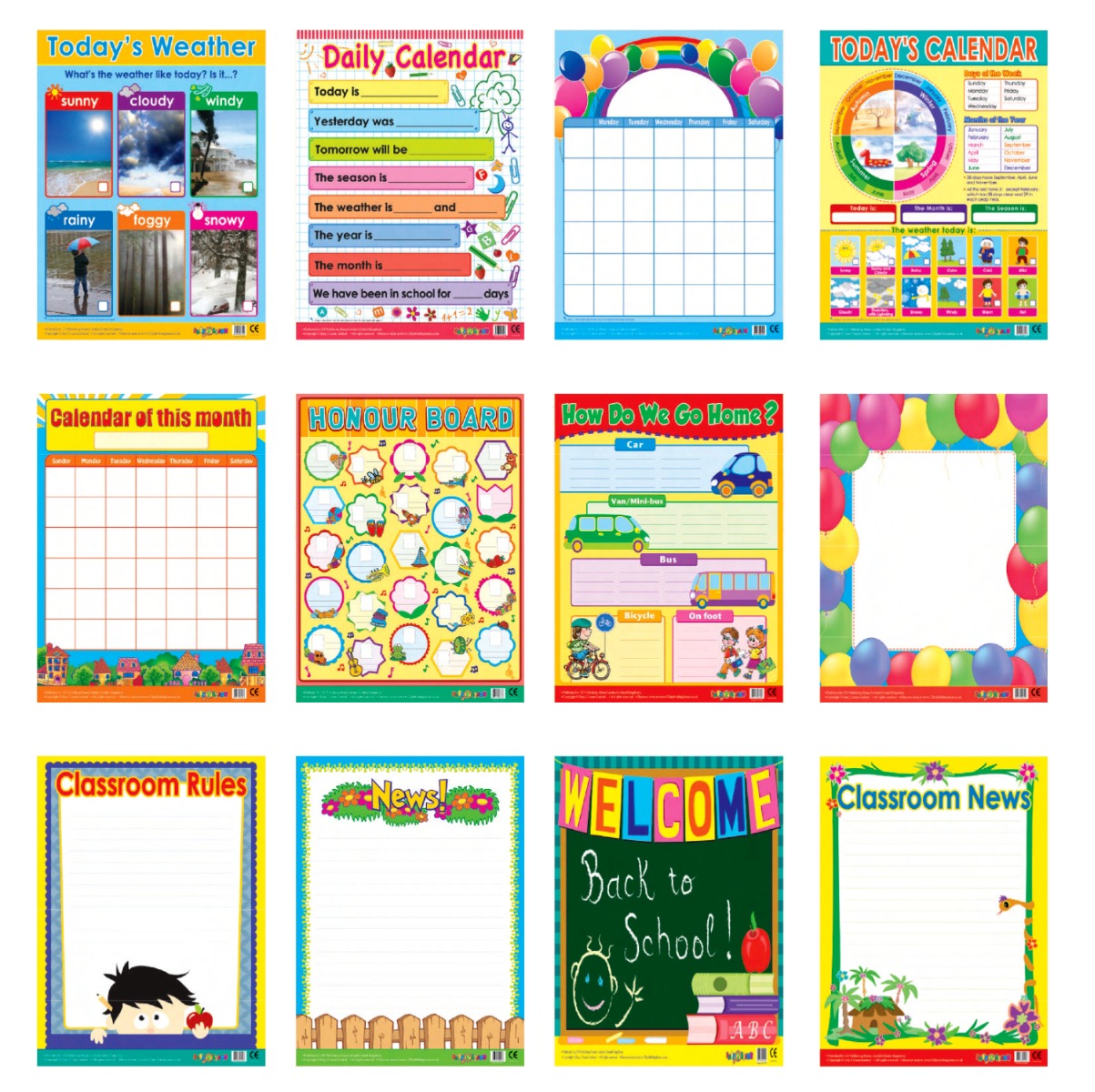 Easy 2 Learn Welcome To Class 12 Wall Chart Pack