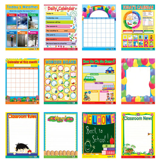 Easy 2 Learn Welcome To Class 12 Wall Chart Pack