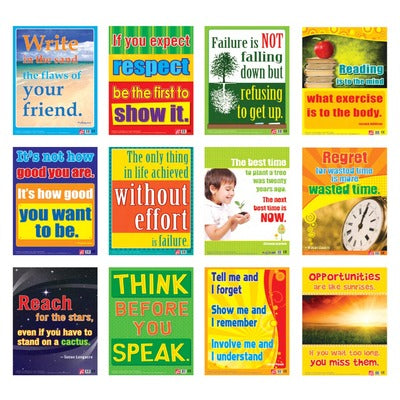 Easy 2 Learn Motivational Charts 12 Wall Chart Pack