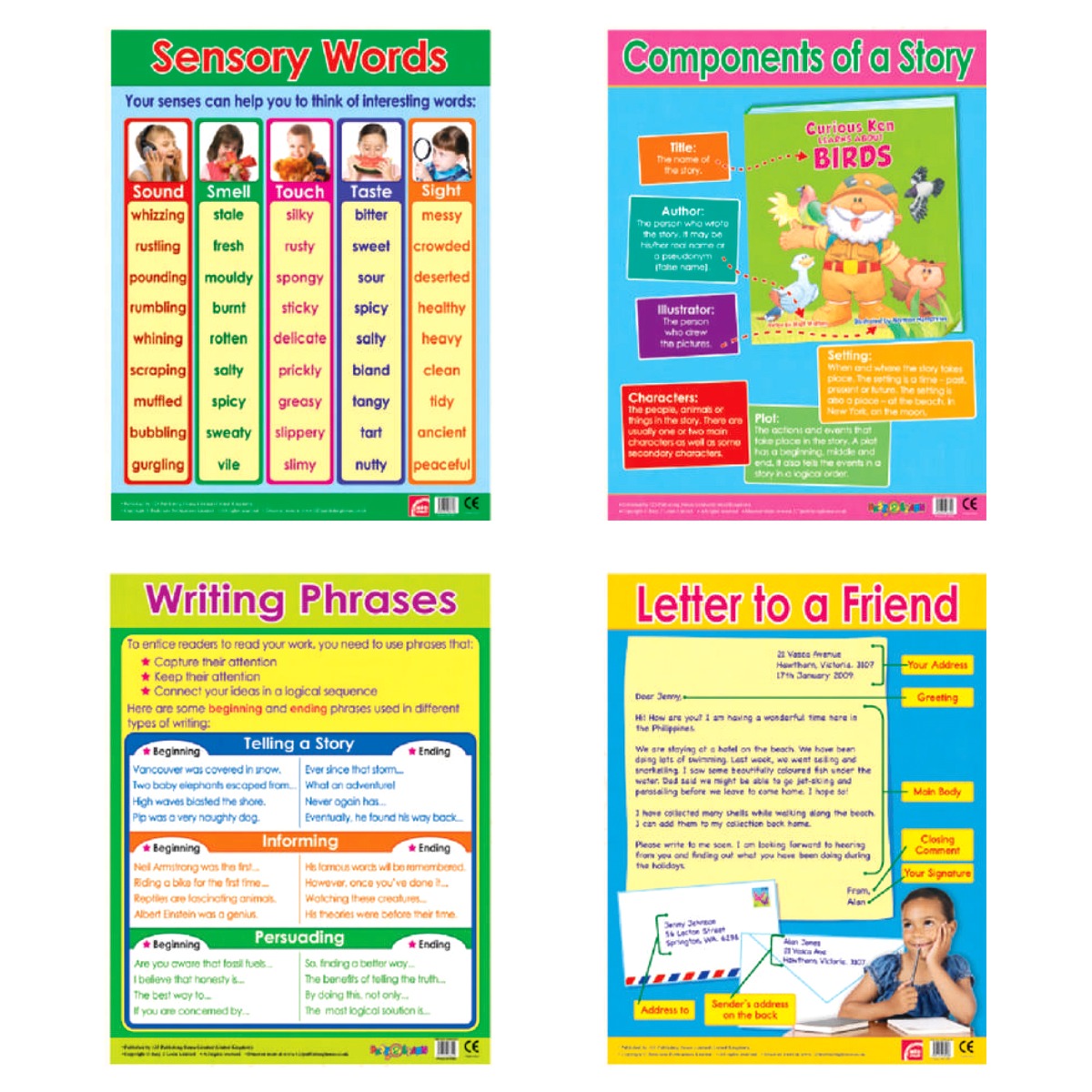 Easy 2 Learn Writing Skills2 12 Wall Chart Pack