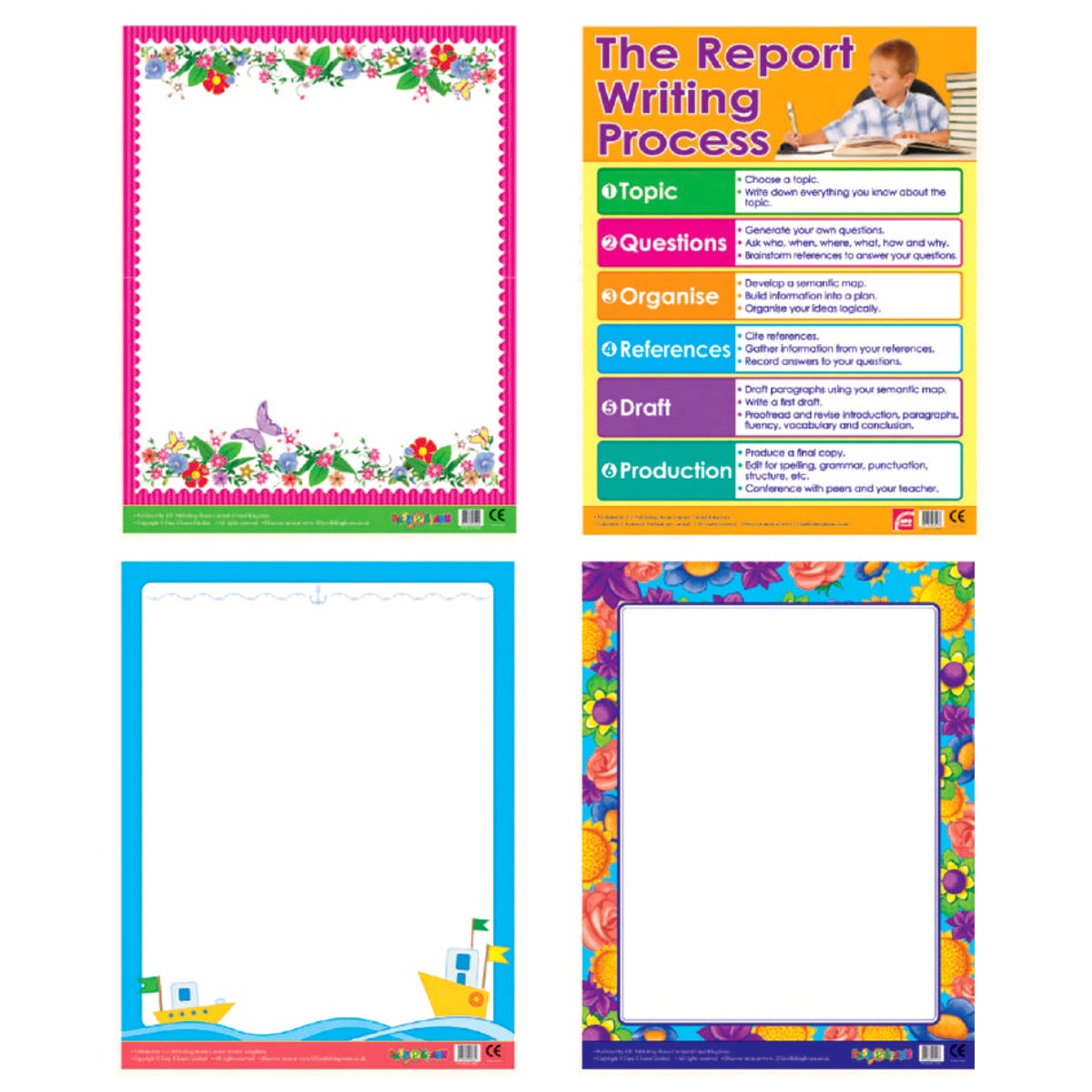 Easy 2 Learn Writing Skills2 12 Wall Chart Pack