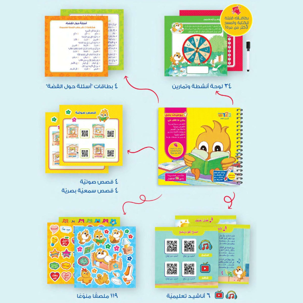 Easy 2 Learn Majmouat Yawmiyat Bolbol Educational Pack