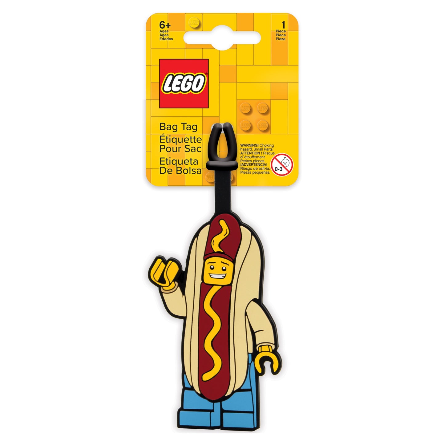 Lego IQ Bag Tag Hot Dog Man