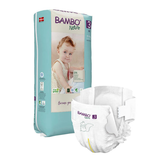 BAMBO Nature Diapers SIZE 3 TALL (4-8 KG) Pack of 52