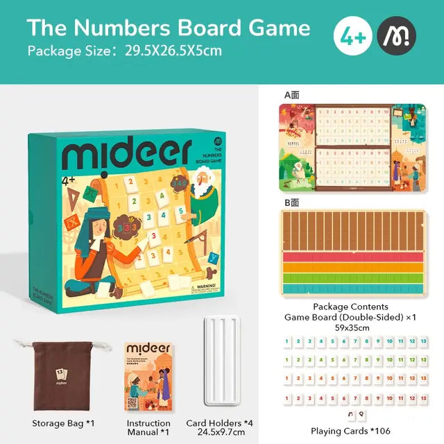 mideer The Numbers Board Game