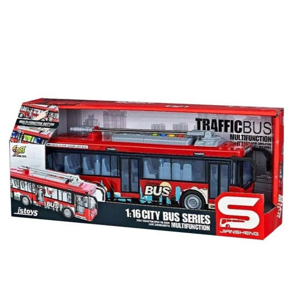 Traffic Bus For Kids - Red