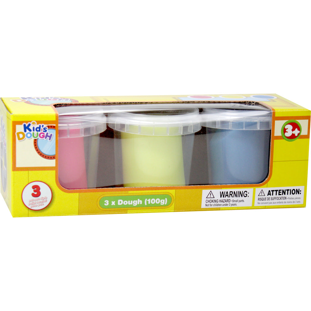 Kids Dough 100 Grams Neon Dough-3 Pack