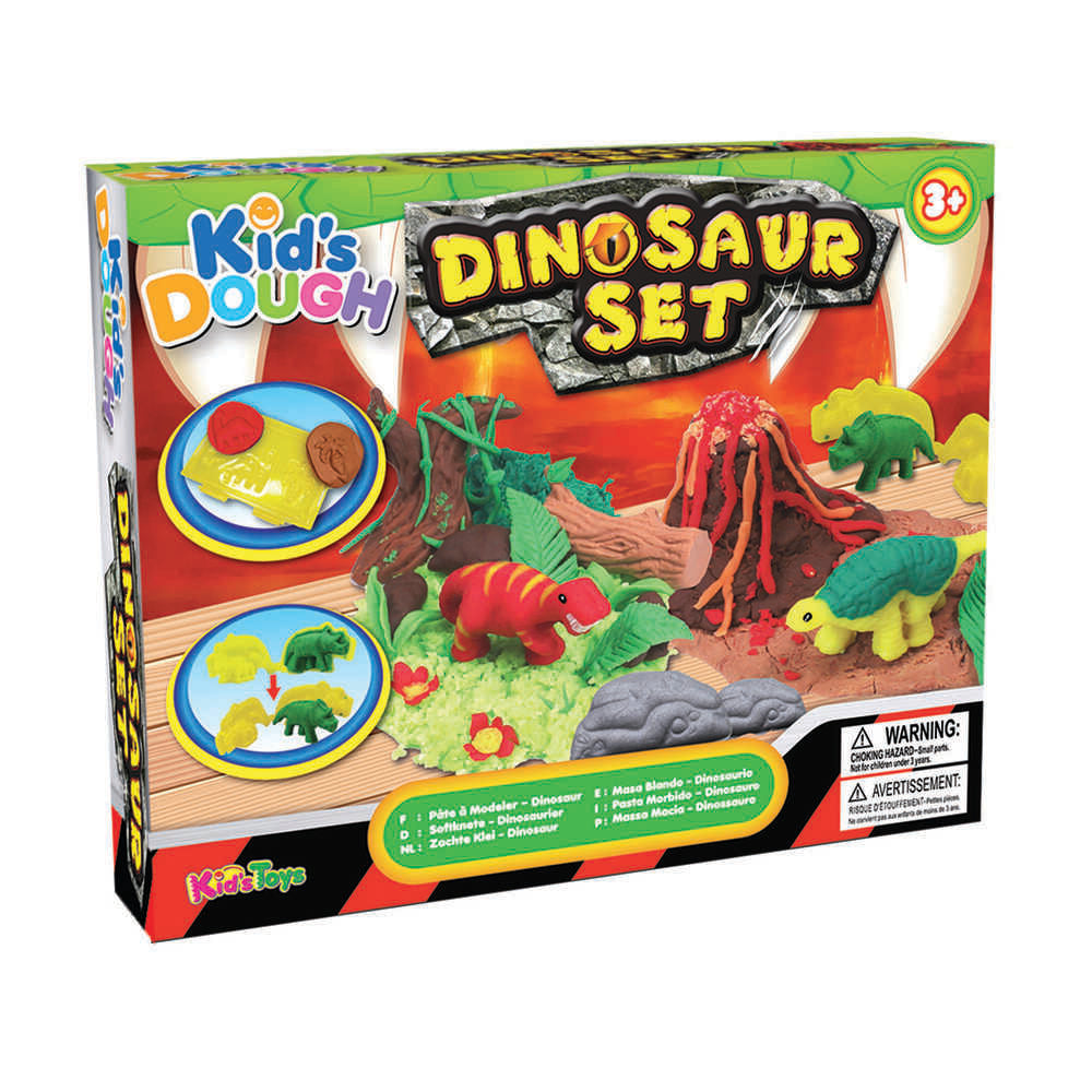 Kids Dough Dinosaur Set 50 Grams-4 Pack